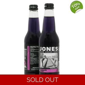 Jones Grape Soda - 355ml Bottle - American Fizzy Drink